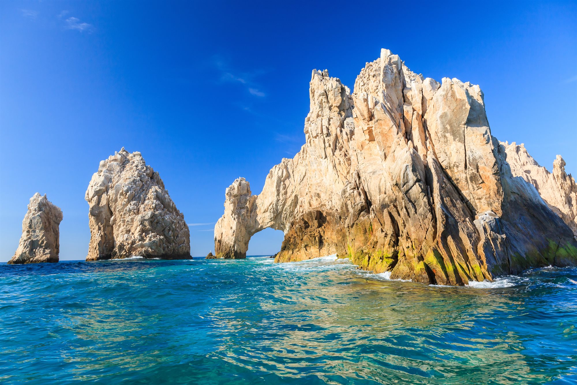 Cruise ship at Cabo San Lucas on the Mexican Riviera
